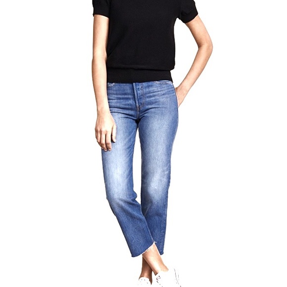 LEVIS | Wedgie Crop Raw Hem Ankle Jeans - Picture 2 of 3